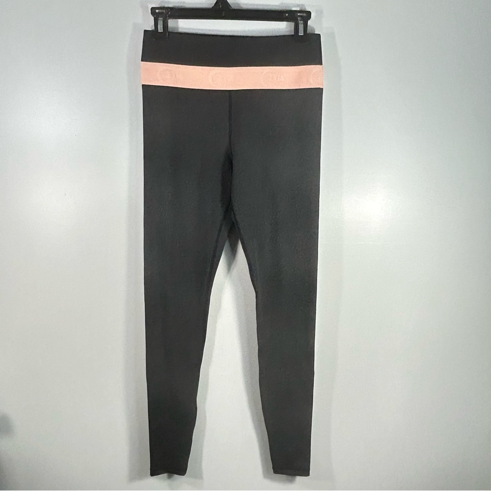 Zyia Active 29” Inseam Coral Pink/ Black Legging; Women’s Sz 6-8 (approx Medium)